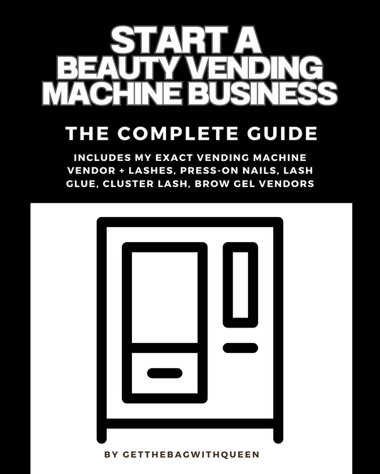 START YOUR BEAUTY VENDING BUSINESS- COMPLETE GUIDE (Vendor contacts included)