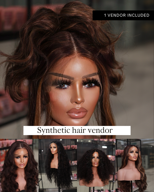 Premium synthetic hair vendor contact information (1 vendor)