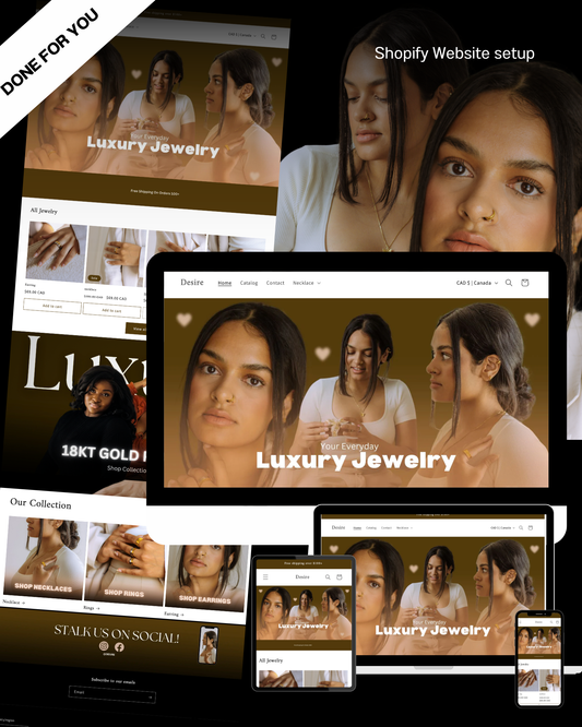 Done for you custom shopify store setup