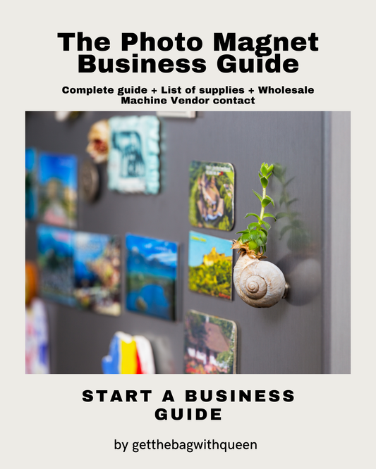 THE PHOTO MAGNET BUSINESS GUIDE- Includes vendor contacts
